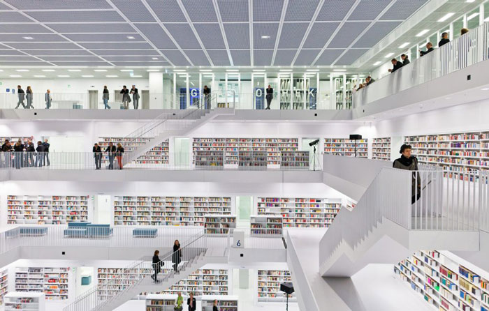 کتابخانه شهر اشتوتگارت (Stuttgart city library)